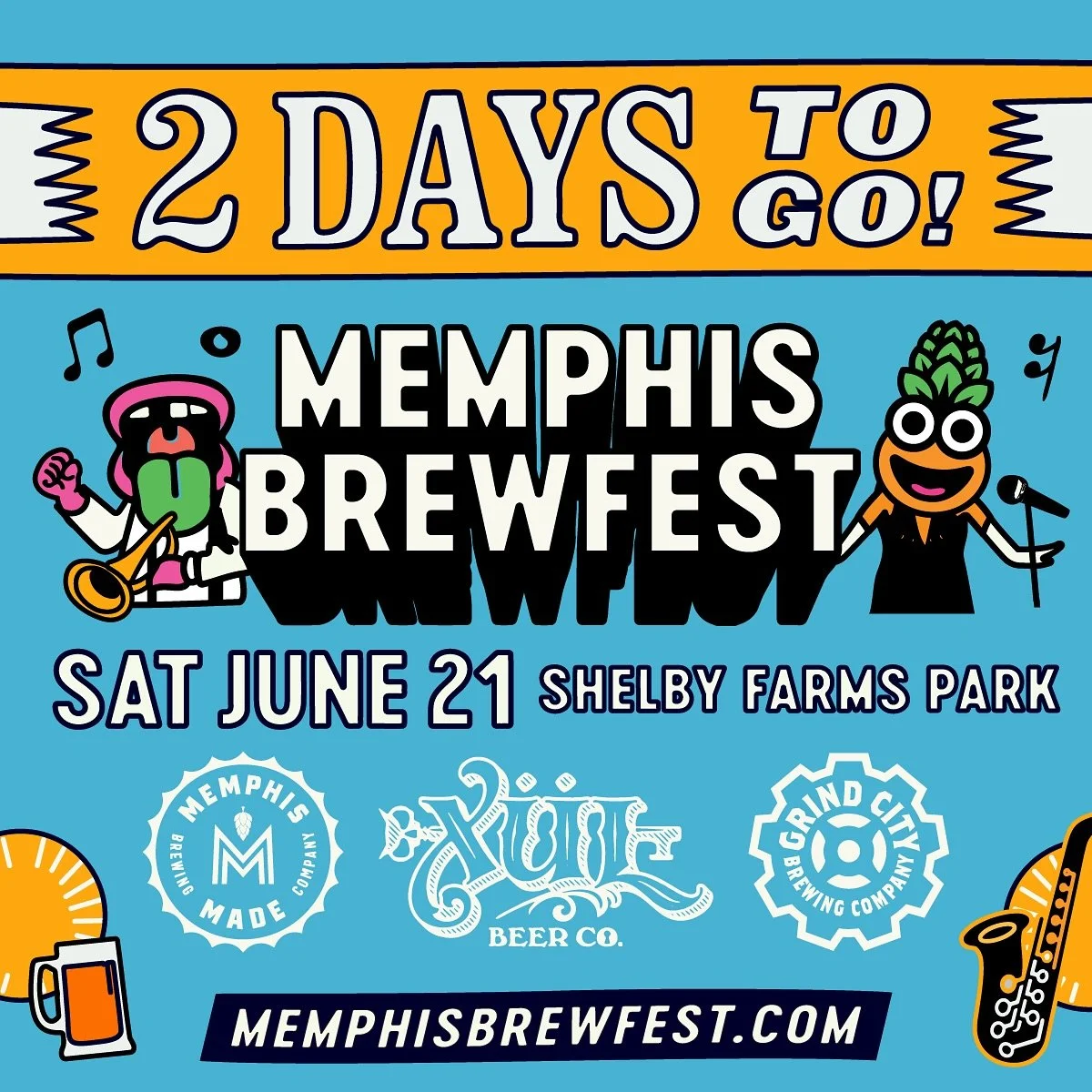 What y&rsquo;all waiting for? Go grab your tickets for the fest. Gates open at 12 Saturday. Awesome featured beers from @grindcitybrew @memphismadebrew and @xulbeer from Knoxville!  It&rsquo;s gonna be a banger. 

#beer #craftbeer #drinkcraftbeer #be