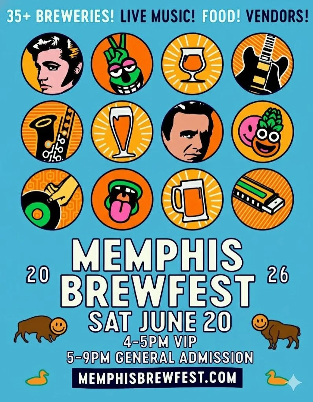 Mark your calendars and stay tuned for the latest information. We will be back at @shelbyfarmspark on Saturday June 20, 2026! New for next year we will have a VIP session from 4-5pm and GA from 5-9pm. 

#beer #craftbeer #memphis #memphisbrewfest #dri