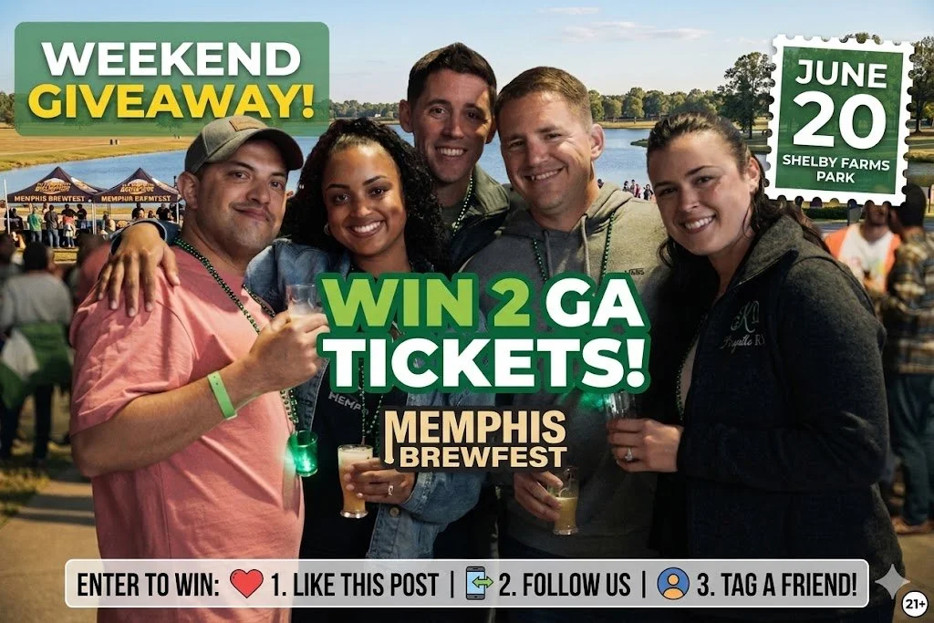 🚨 WEEKEND GIVEAWAY! 🚨

We&rsquo;re giving away TWO VIP tickets to Memphis Brewfest on June 20! Here is how to enter:

-Like this post ❤️
-Make sure you are following us @MemphisBrewfest 📱
-Tag the friend you&rsquo;re bringing with you in the comme