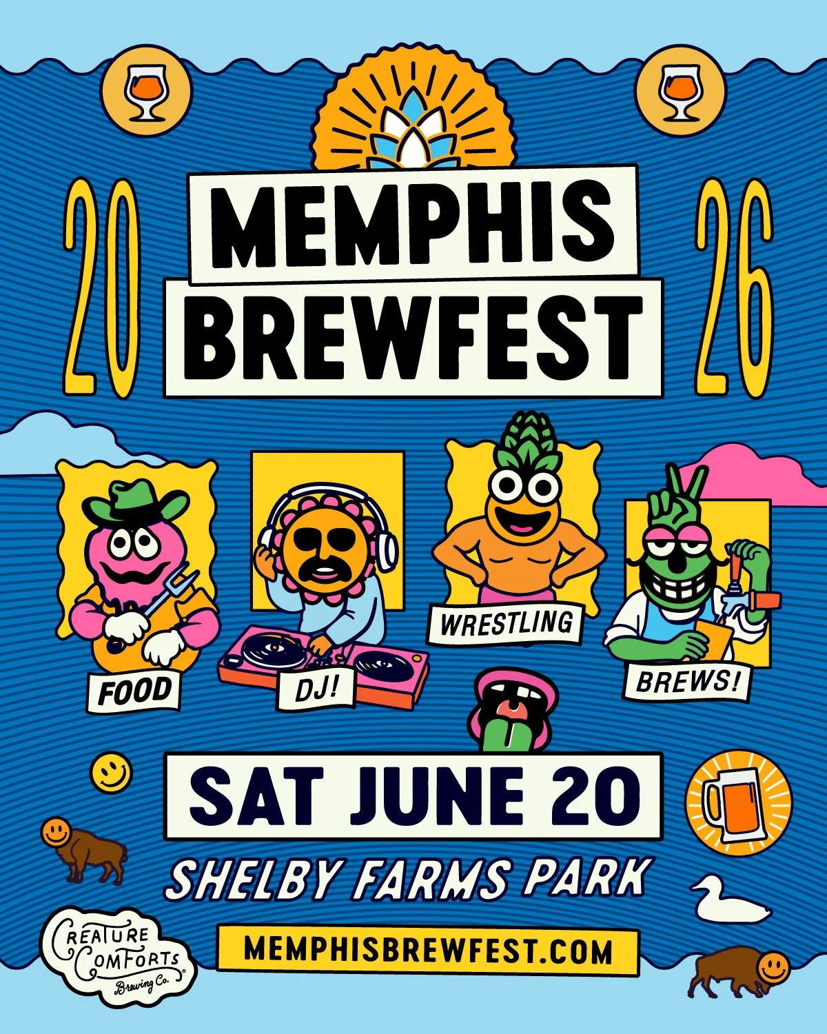 🚨 THIS IS NOT A DRILL: We are exactly ONE MONTH away from Memphis Brewfest 2026! 🚨

On June 20th, the waiting ends. The beer will be ice-cold, the DJ will be dropping tracks, the wrestlers will be taking the ring, and Shelby Farms Park will be the 