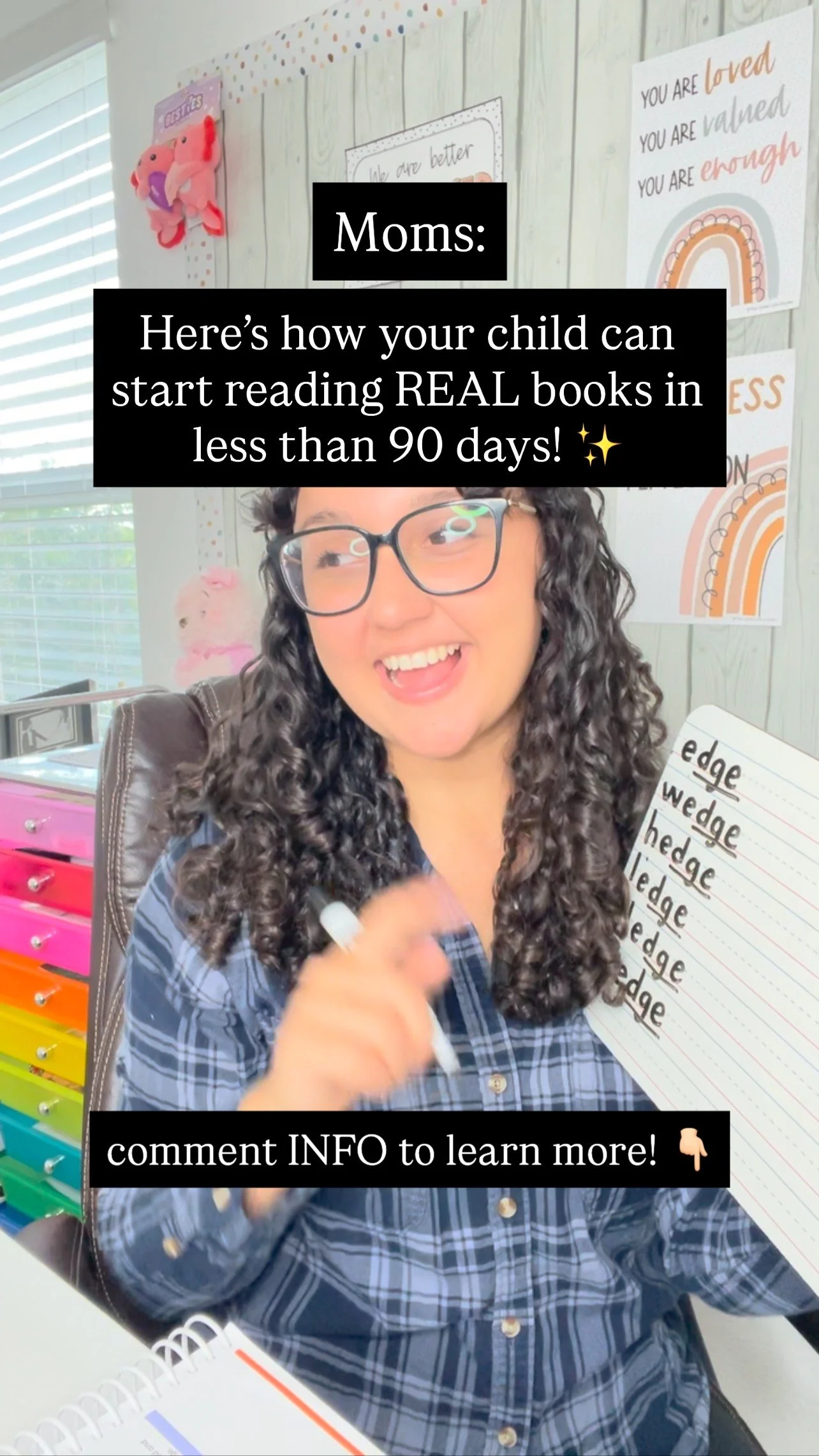 Comment INFO 👇🏼
Moms — here’s how your child can start reading REAL books in less than 90 days…
without leaving the house 🏠
✨Welcome to Young Readers Academy for kids ages 4-8
Whether your kiddo is just starting to learn le