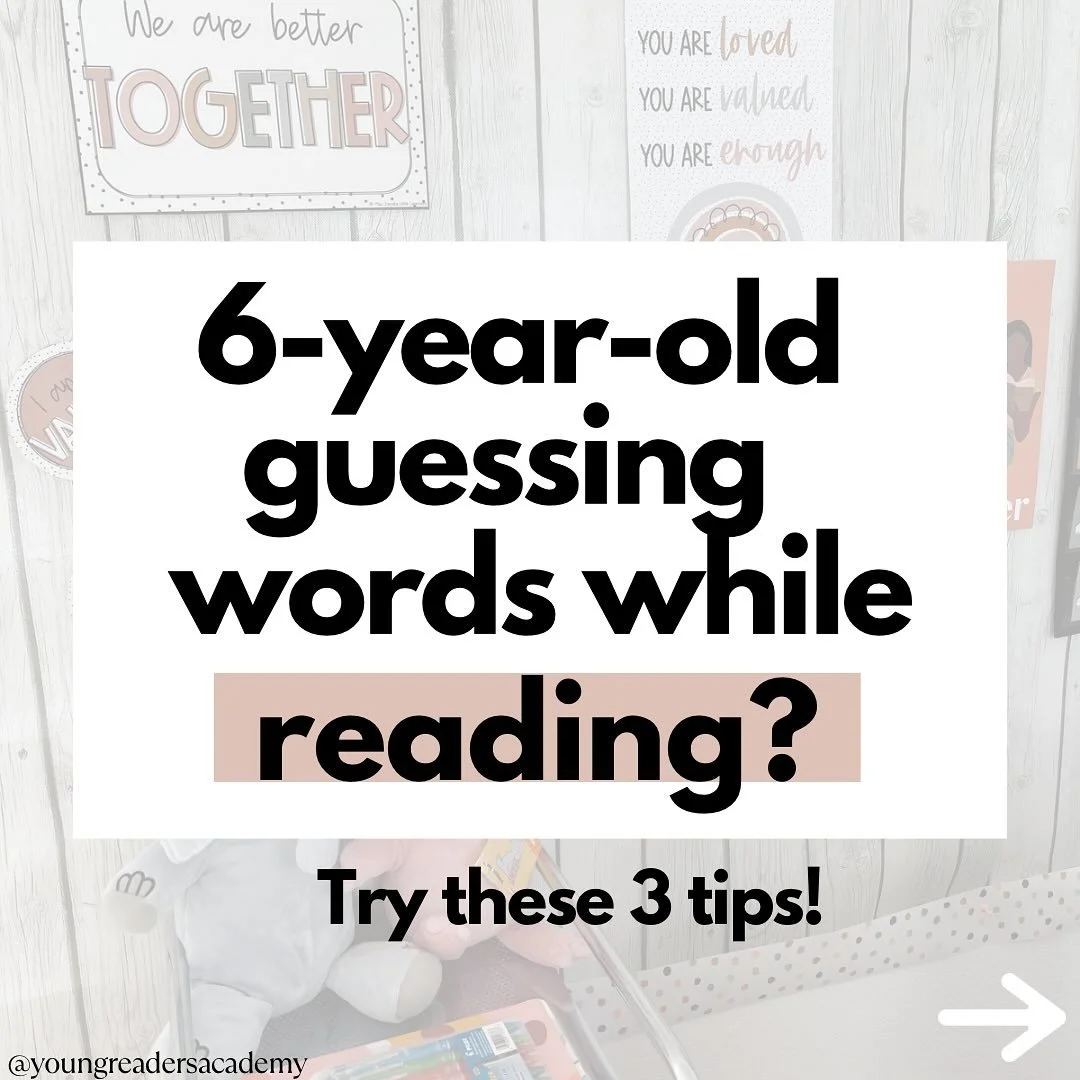 If your 6-year-old guesses at words while reading, it’s not because they aren’t trying. They just need the right support to build skills and confidence.
In our online lessons, we use 3 simple activities to help kids go from guessing to r