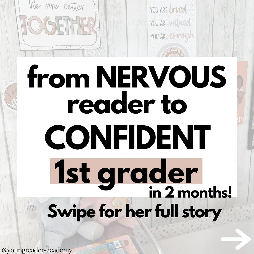 ✨ From NERVOUS reader to CONFIDENT 1st grader in just 2 months! ✨
This transformation happened because of consistent phonics practice, encouragement, and celebrating every win. 💛
Swipe to read her full story!
👉 Want your child to feel confident