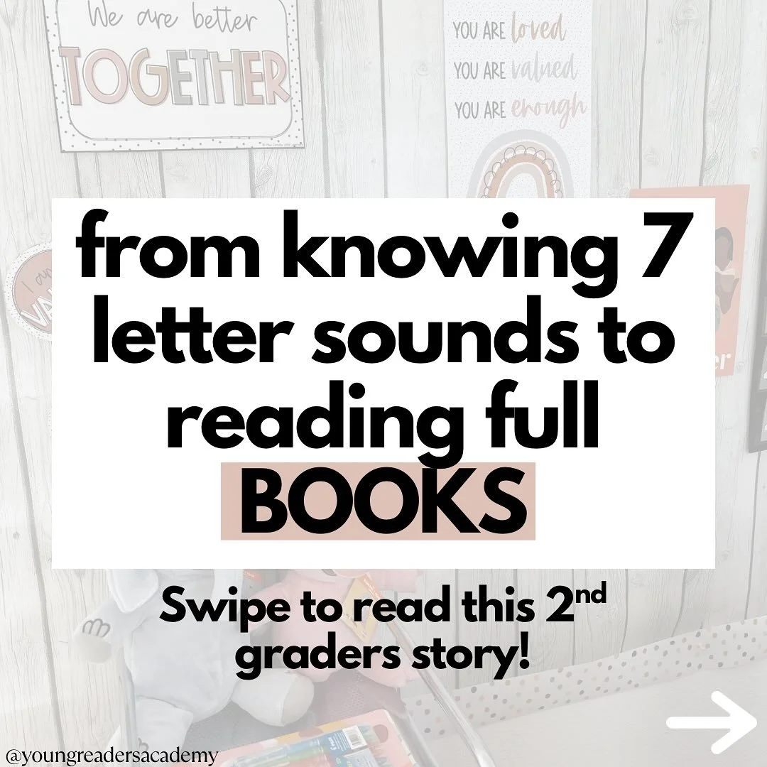 From guessing to reading! 💛
Before we started, this 2nd grader only knew 7 letter sounds and memorized every word…
Now? She’s mastered all her letters and sounds, can blend and decode words, and is reading real books with a smile! 📚✨