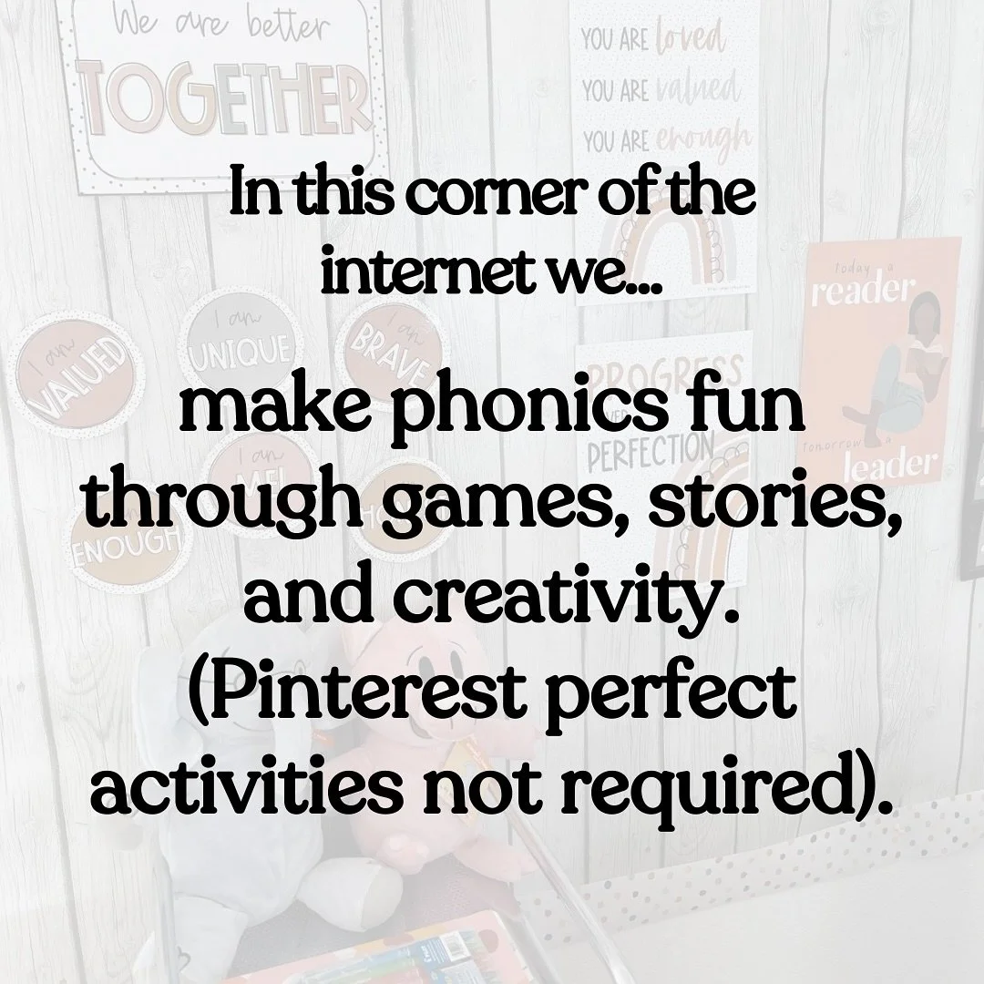 welcome to our little corner of the internet 💛

#readingtutor #kindergartenteacher #firstgradeteacher #outschoolteacher #homeschoolmom