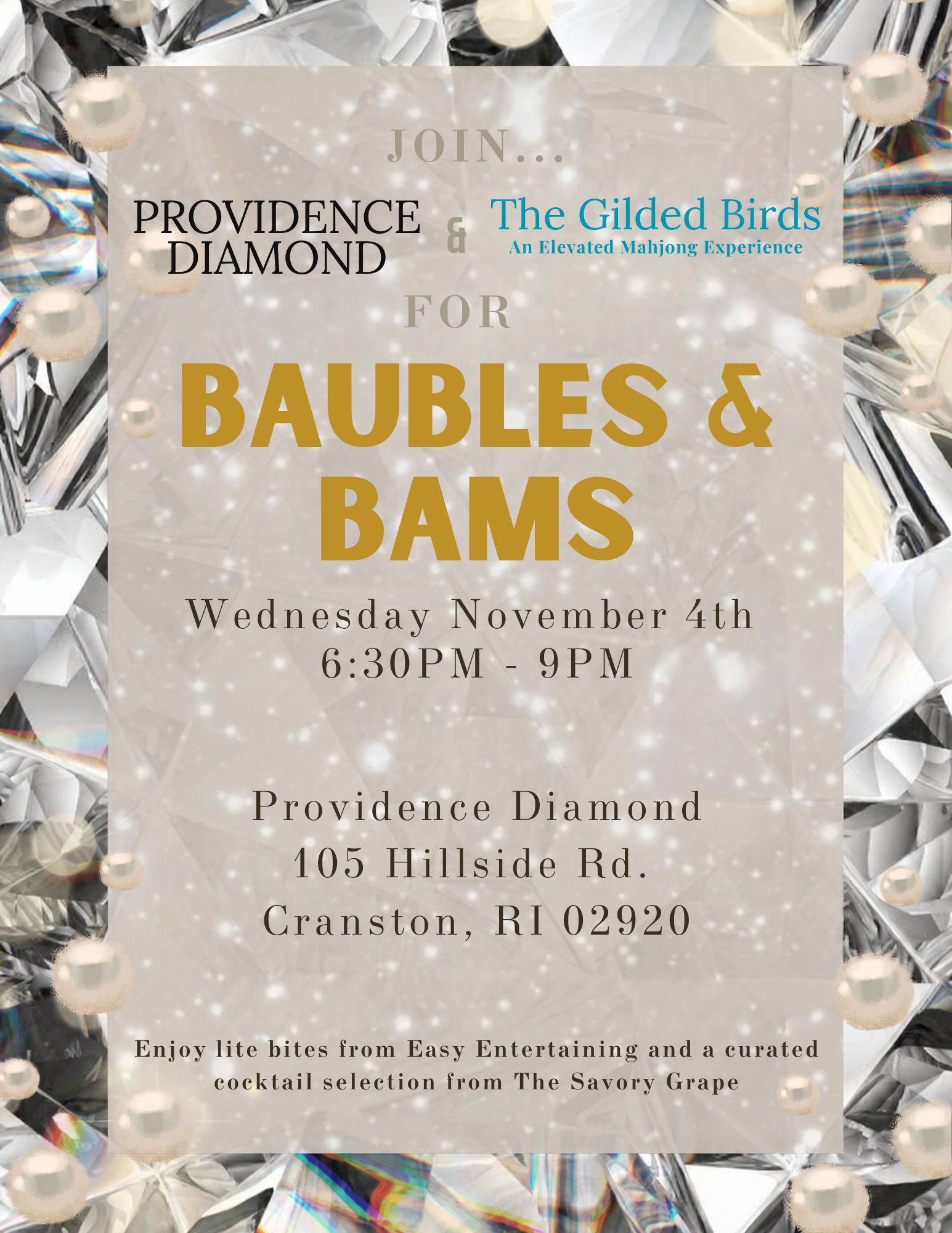 Baubles & Bams - Wednesday November 4th, 6:30PM-9PM