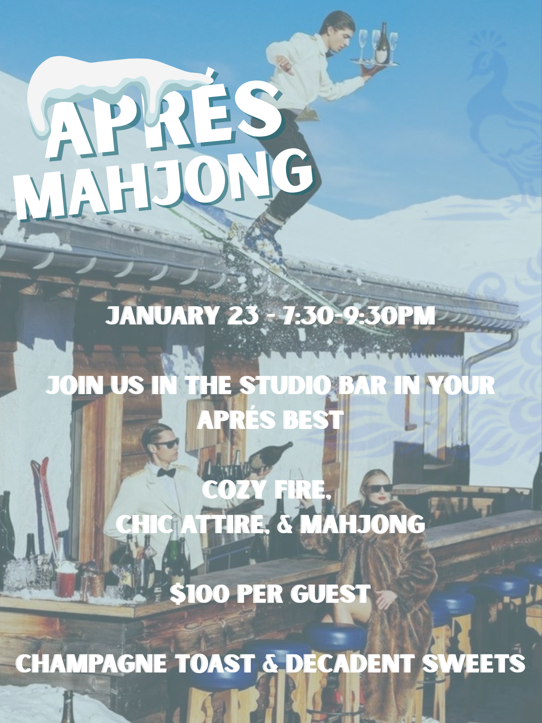 Blue White Illustrated Ski Trip Promotion Winter Event Poster.png