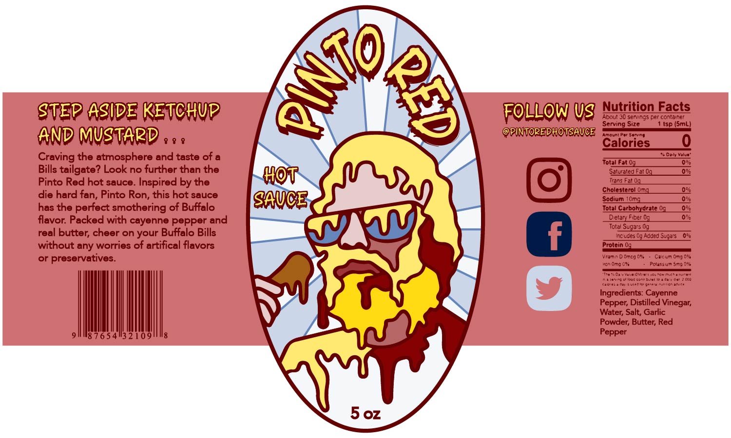 Pinto Ron Hot Sauce Concept