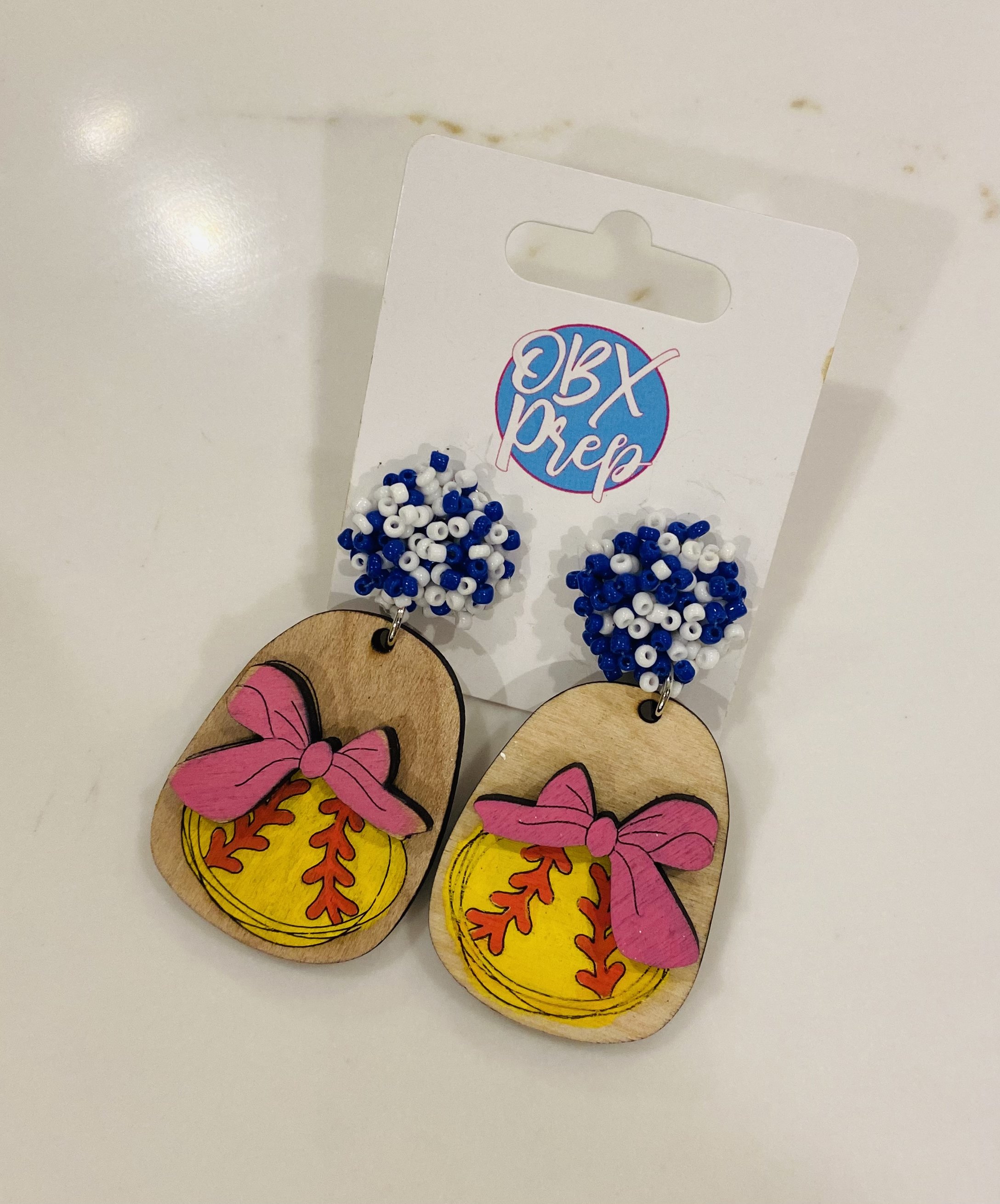Softball Earrings