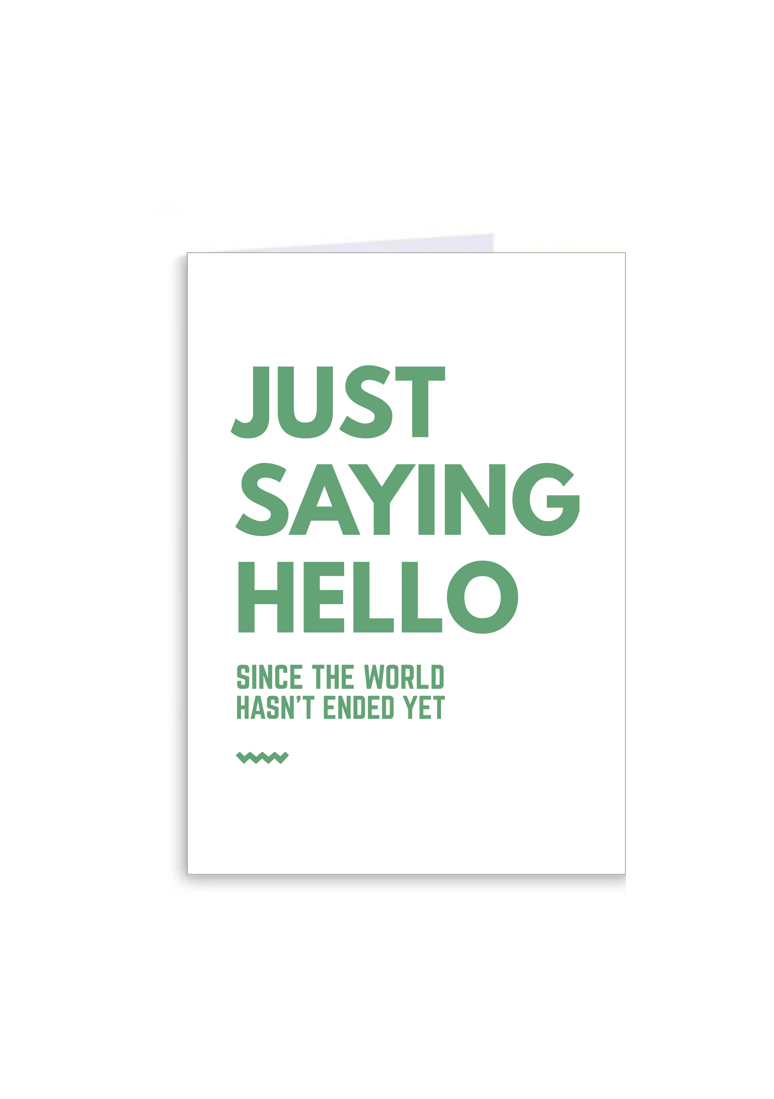 Saying Hello Greeting Card