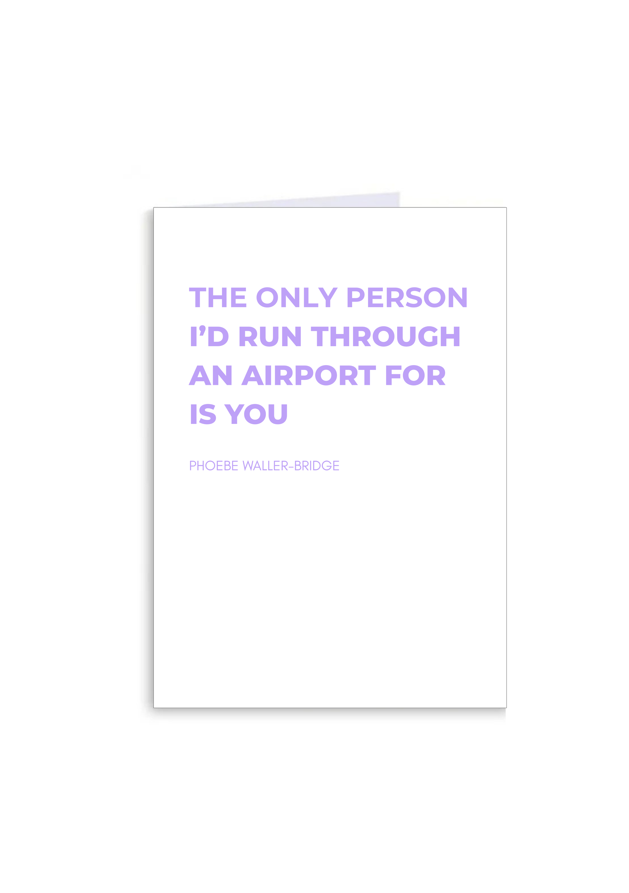 Airport Run Greeting Card