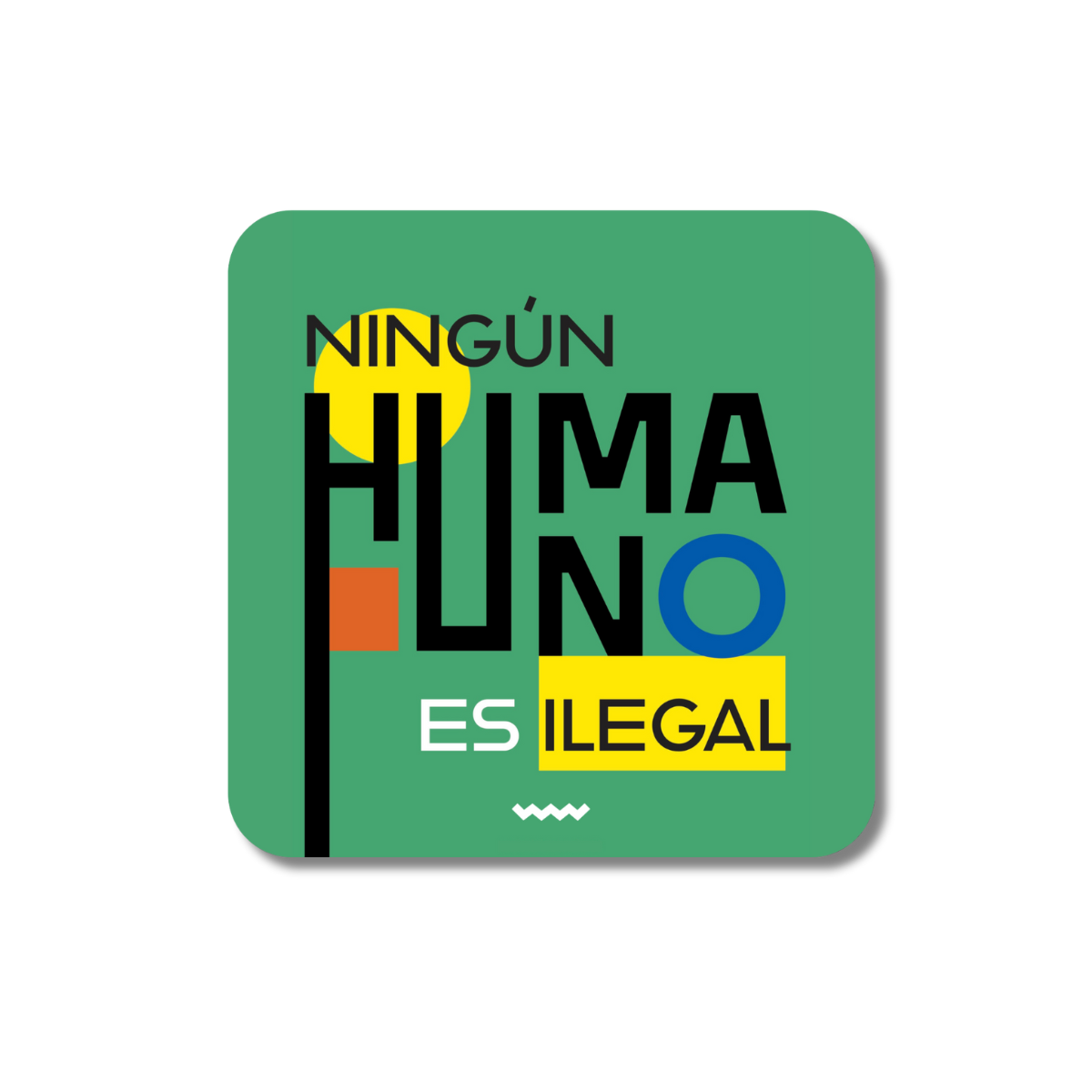 No Human Is Illegal Sticker