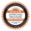 "Certified Provider" seal by National Certification Board for Therapeutic Massage and Bodywork.