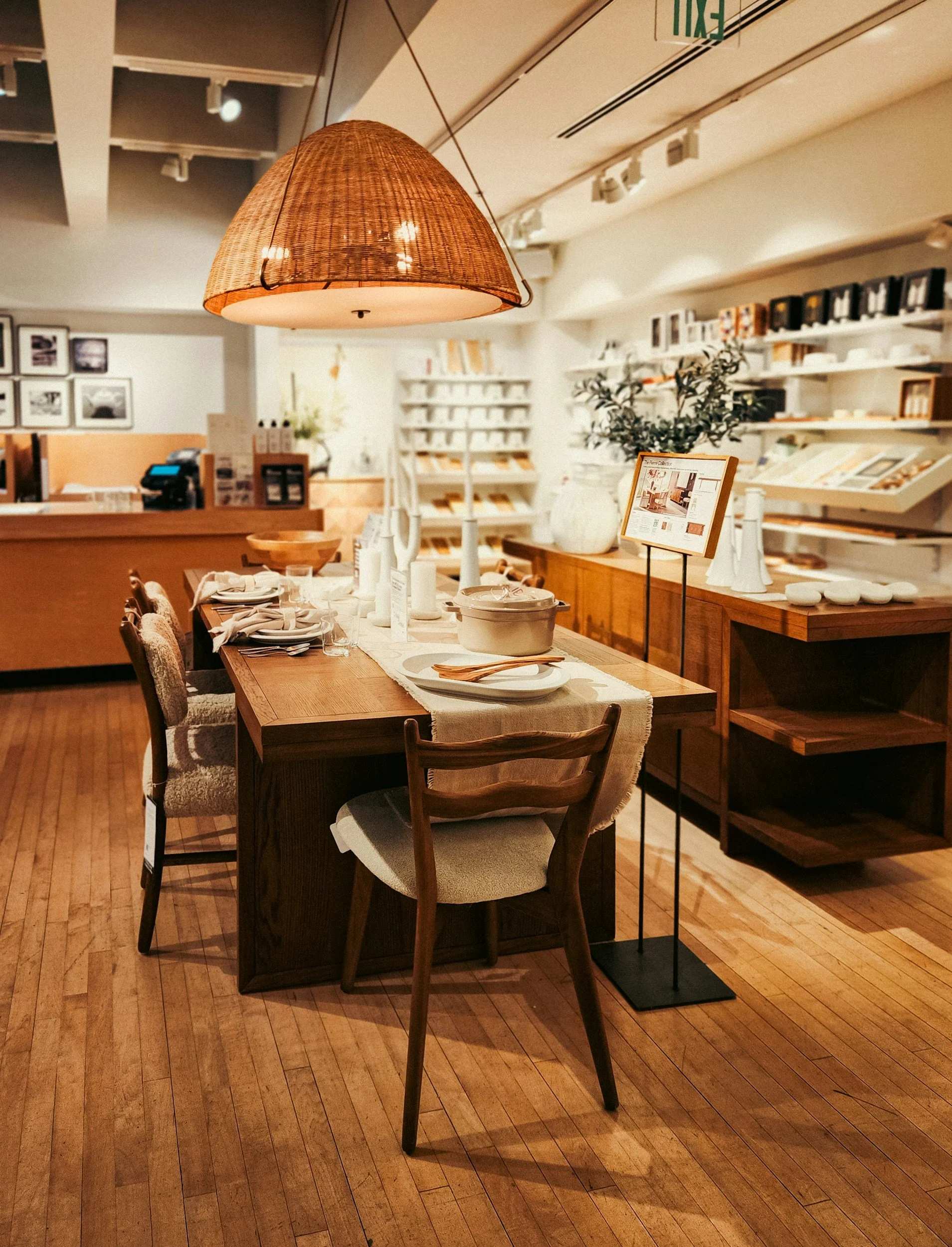 Retail store showing furniture and home furnishings