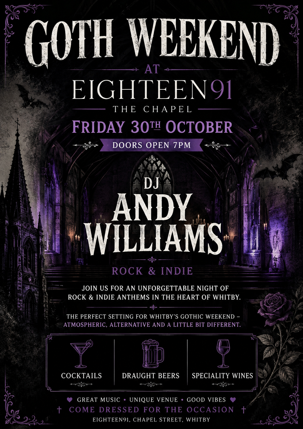 The Dark Side- Gothic Rock &amp; Indie with DJ Andy Williams