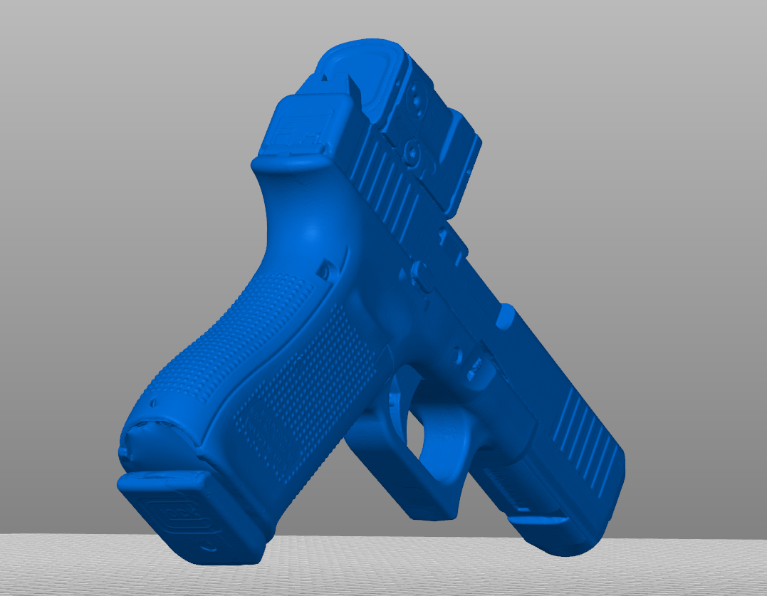 Glock 17 Gen 5 ACRO P2 3D model, Glock 17 Gen 5 ACRO P2 STL file, Glock 17 training aid, holster mold model, 1:1 scale printable gun replica, accurate dimensions, solid Glock 17 Gen 5 3D print file