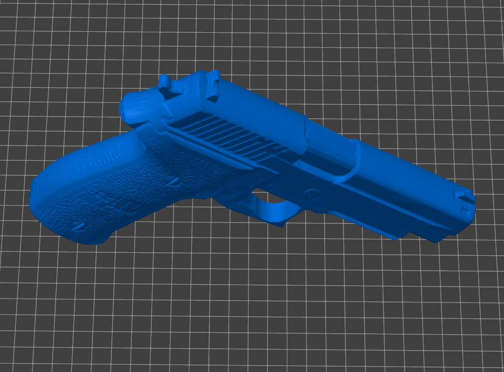 STL file of Sig Sauer P226 MK25 replica, designed for 3D printing safe non-functional training models, holster molding, practice, and display use. Precision scanned and detailed for accuracy.