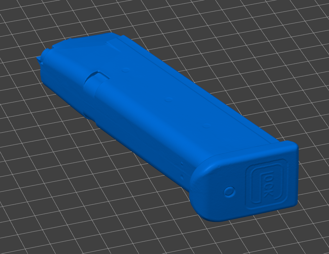 Glock 17 Magazine 3D model STL file, 1:1 scale printable replica for holster molding, training, and display