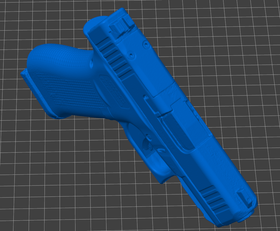 Glock 43X STL file for 3D printing, compact non-functional pistol replica designed for holster molding, firearms training, practice, and safe use in instruction or hobby projects.