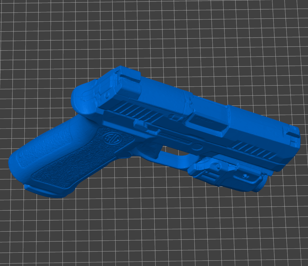 Sig Sauer P320 XCarry w/ Streamlight TLR-7 X STL file for 3D printing, realistic non-functional pistol and weapon light replica for holster molding, firearms training, and safe practice