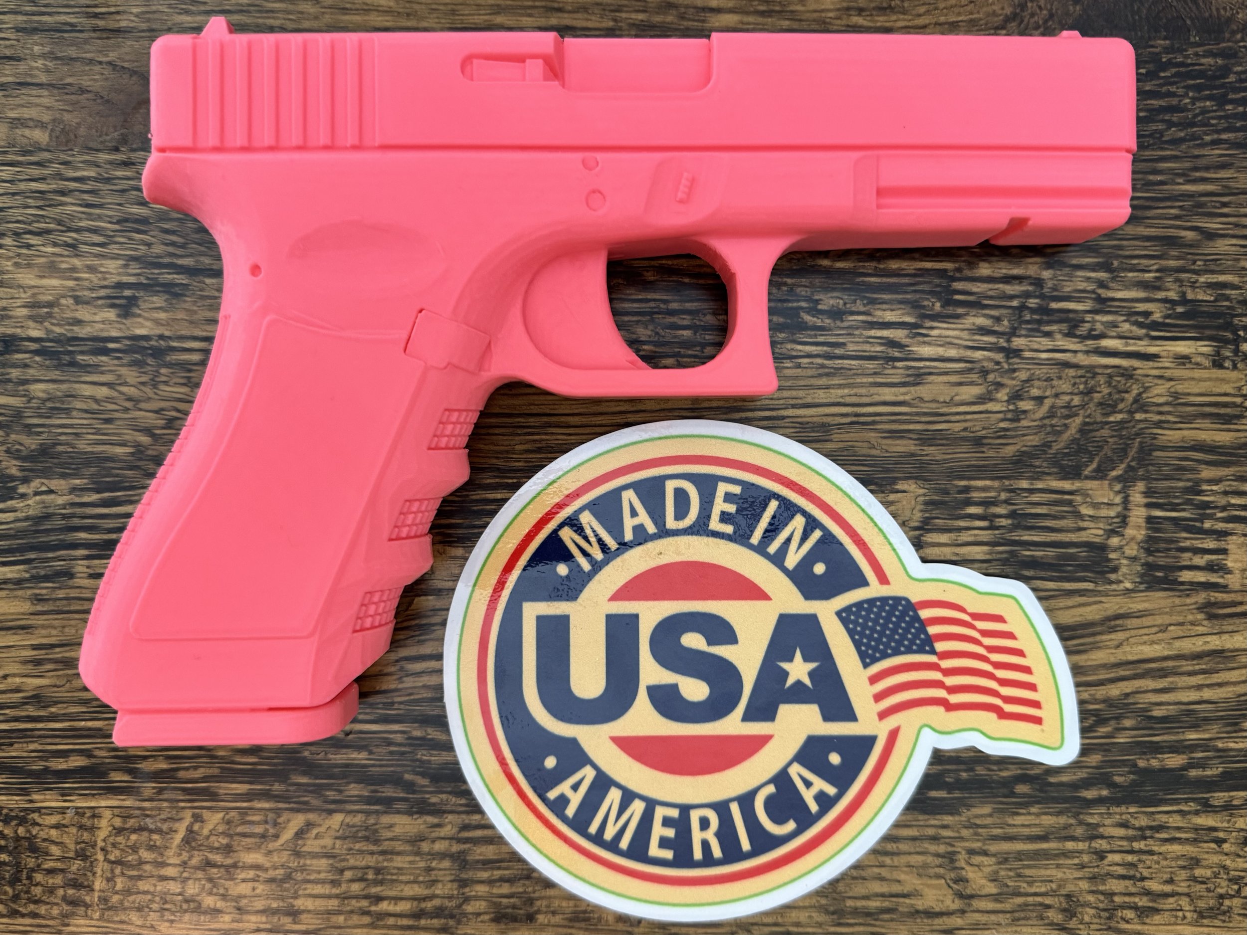 Full-weight Glock 17 Gen 3 replica, solid 3D-printed training gun, 1:1 scale model, holster fit test aid, dry fire practice Glock, realistic Glock 17 dummy gun