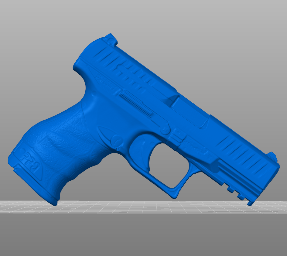 Walther PPQ M2 STL file download for 3D printing, non-functional handgun replica for safe training, holster molding, firearms instruction, and practice. Accurate, durable, and professional model.