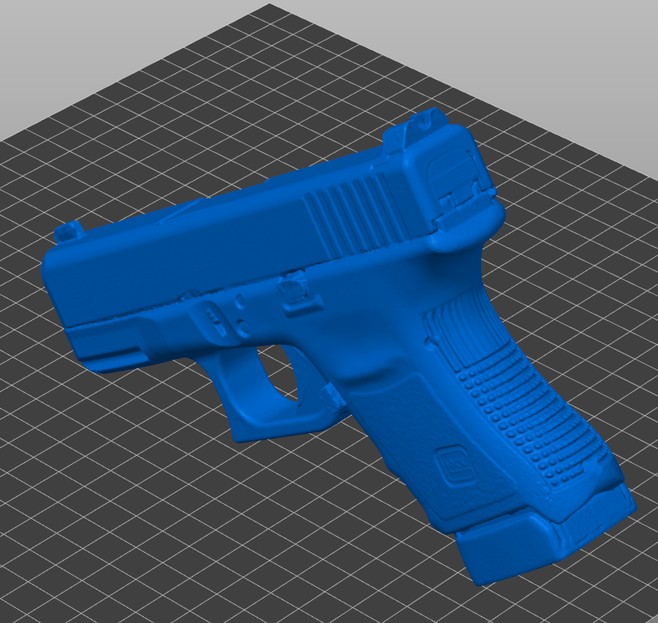 Glock 30 30S G30 STL file for 3D printing, detailed non-functional handgun replica for safe training, holster molding, dry fire practice, and firearms instruction.