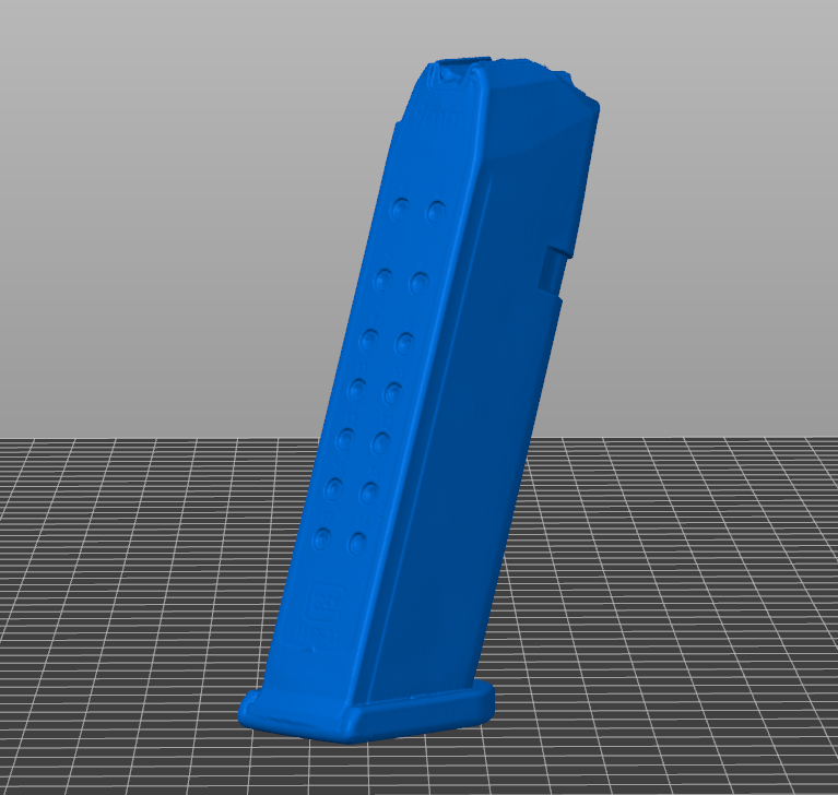 Glock 17 Magazine 3D model STL file, 1:1 scale printable replica for holster molding, training, and display