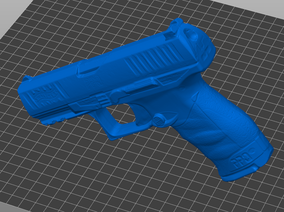 Walther PPQ M2 STL file download for 3D printing, non-functional handgun replica for safe training, holster molding, firearms instruction, and practice. Accurate, durable, and professional model.