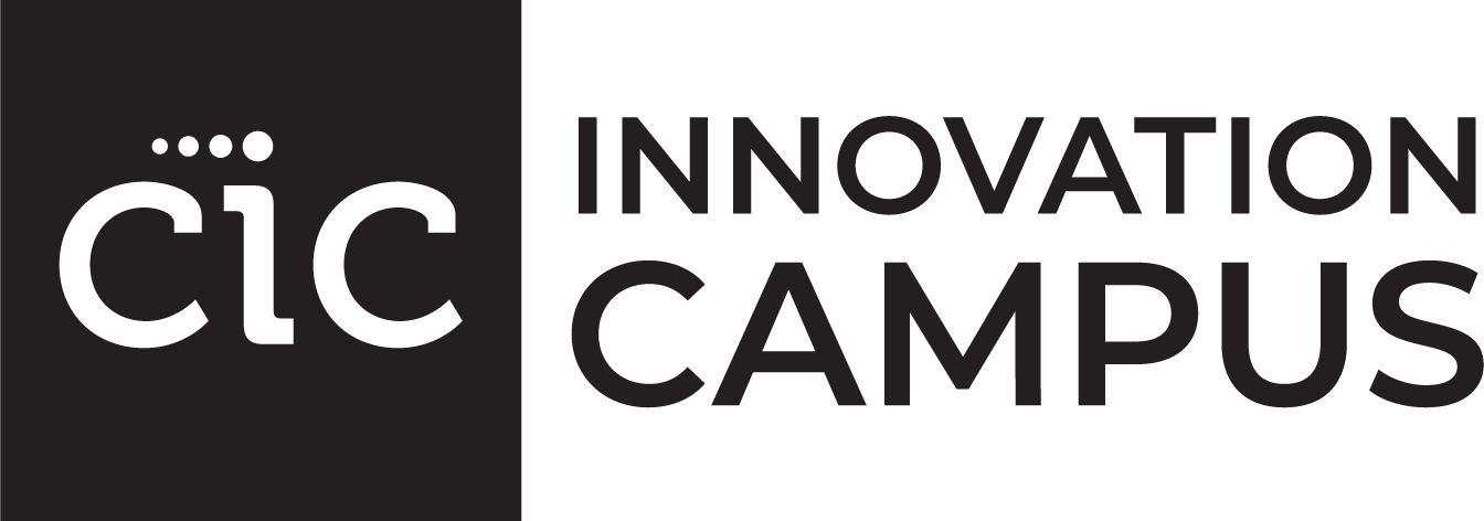 Logo of CIC Innovation Campus with black text on a white background.