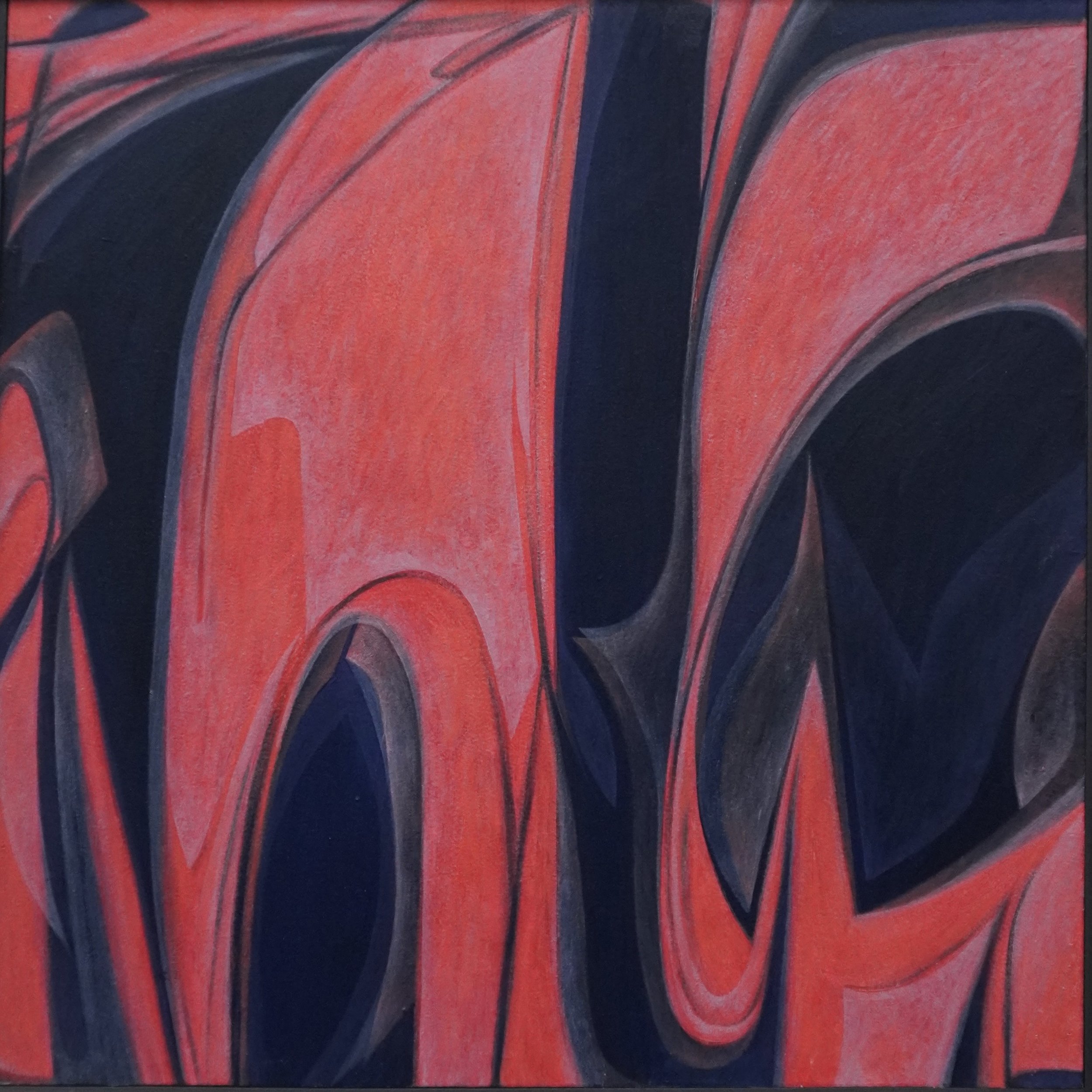 FERUS - 2, oil on panel, 22 x 22 inches, 2022
