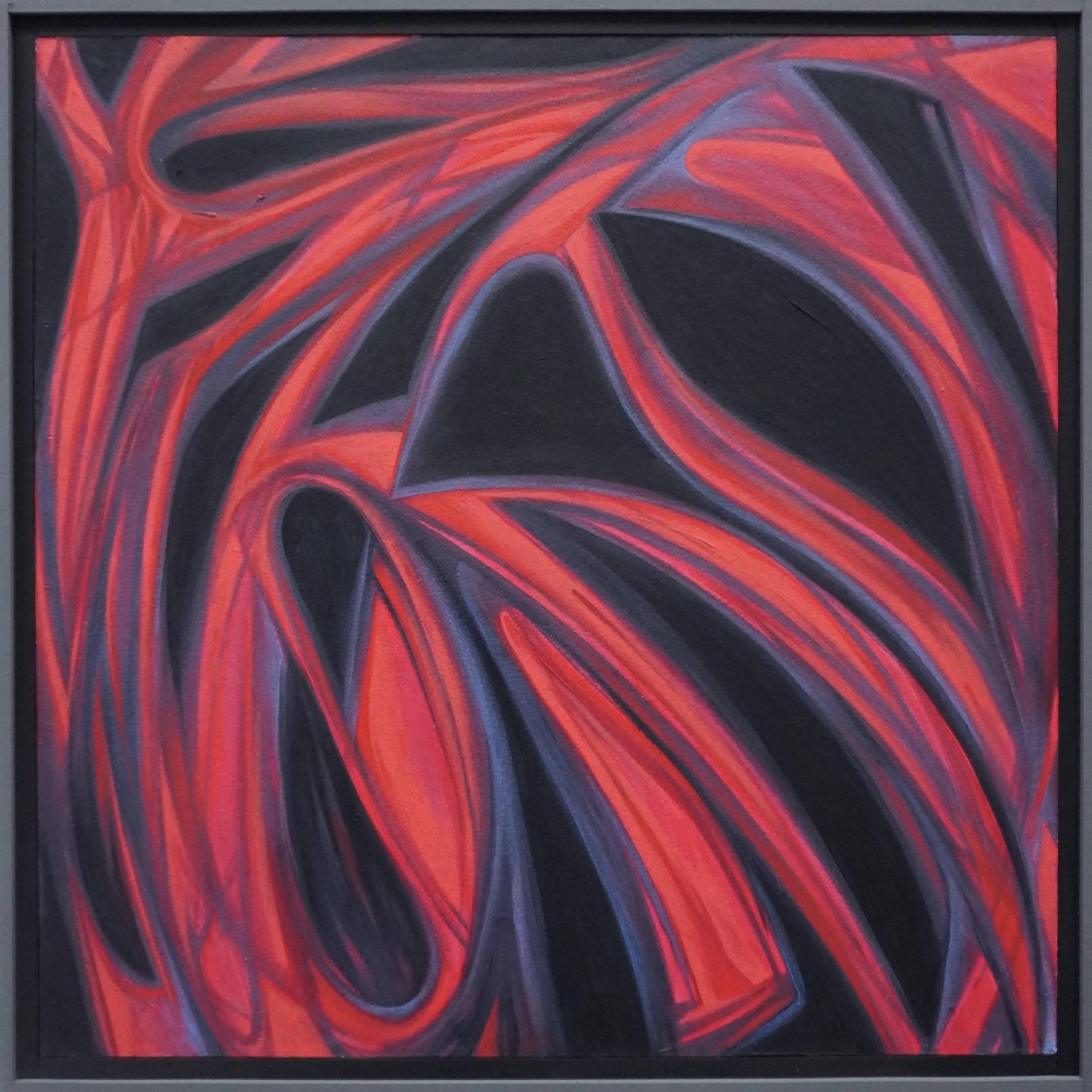 FERUS - 1, oil on panel, 22 x 22 inches, 2022