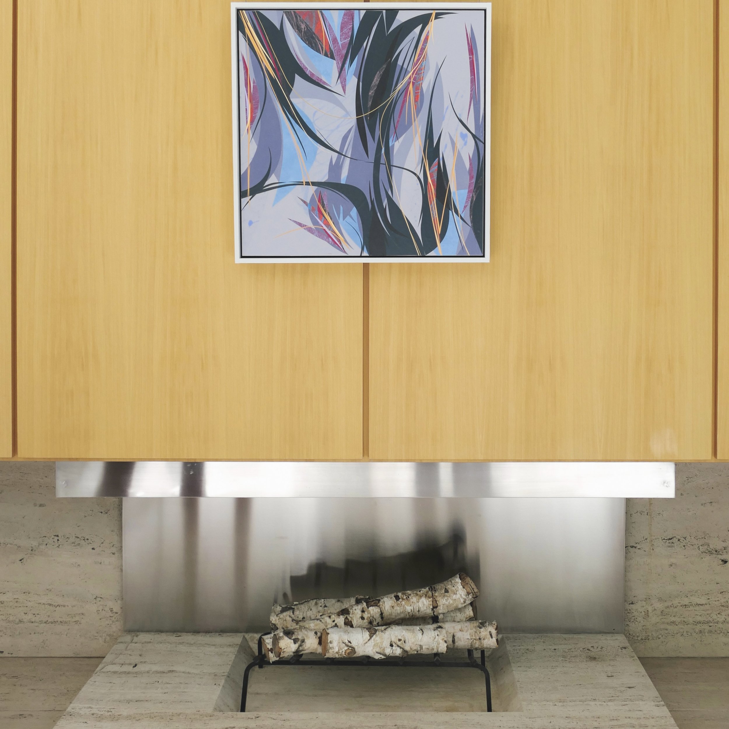 Painting on view at the Edith Farnsworth House, 2024
