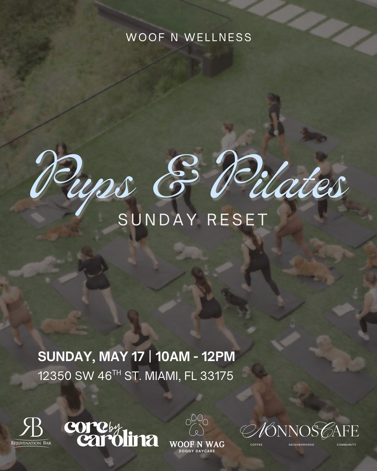 We&rsquo;re bringing together movement, wellness, and your pup&rsquo;s favorite thing&hellip; playtime 🩵
 While you flow through a beginner-friendly Pilates class, your pup will be enjoying a supervised social session, then we wind down together wit