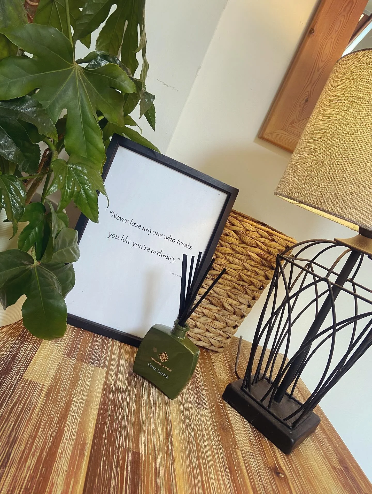 I do love a framed quote&hellip; #quotes #oscarwilde #simpledecorideas