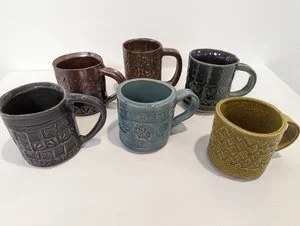 Evening in Pottery - Textured Coffee Mugs (All Levels) Joe Collis