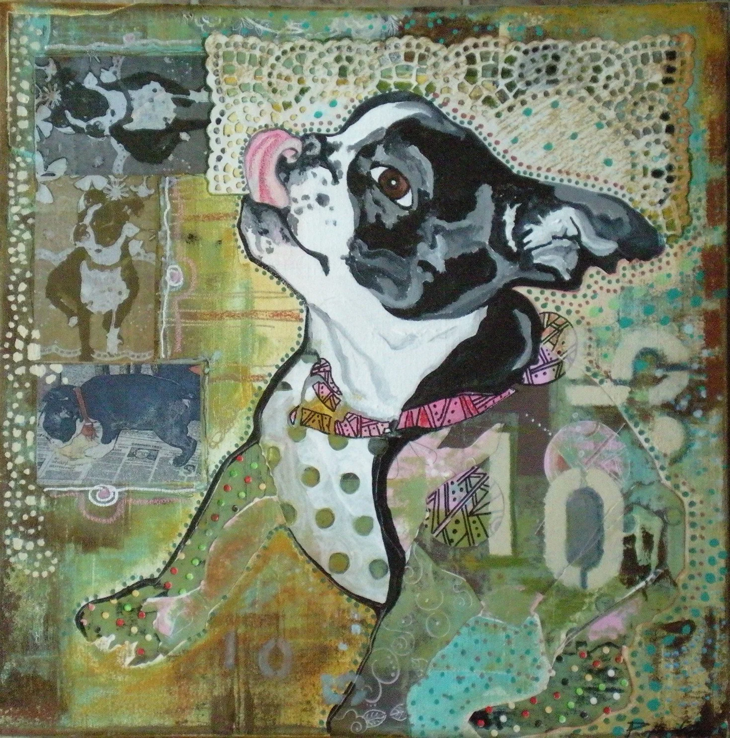 Furry Friends, Mixed Media Acrylic with Paula Mitchell