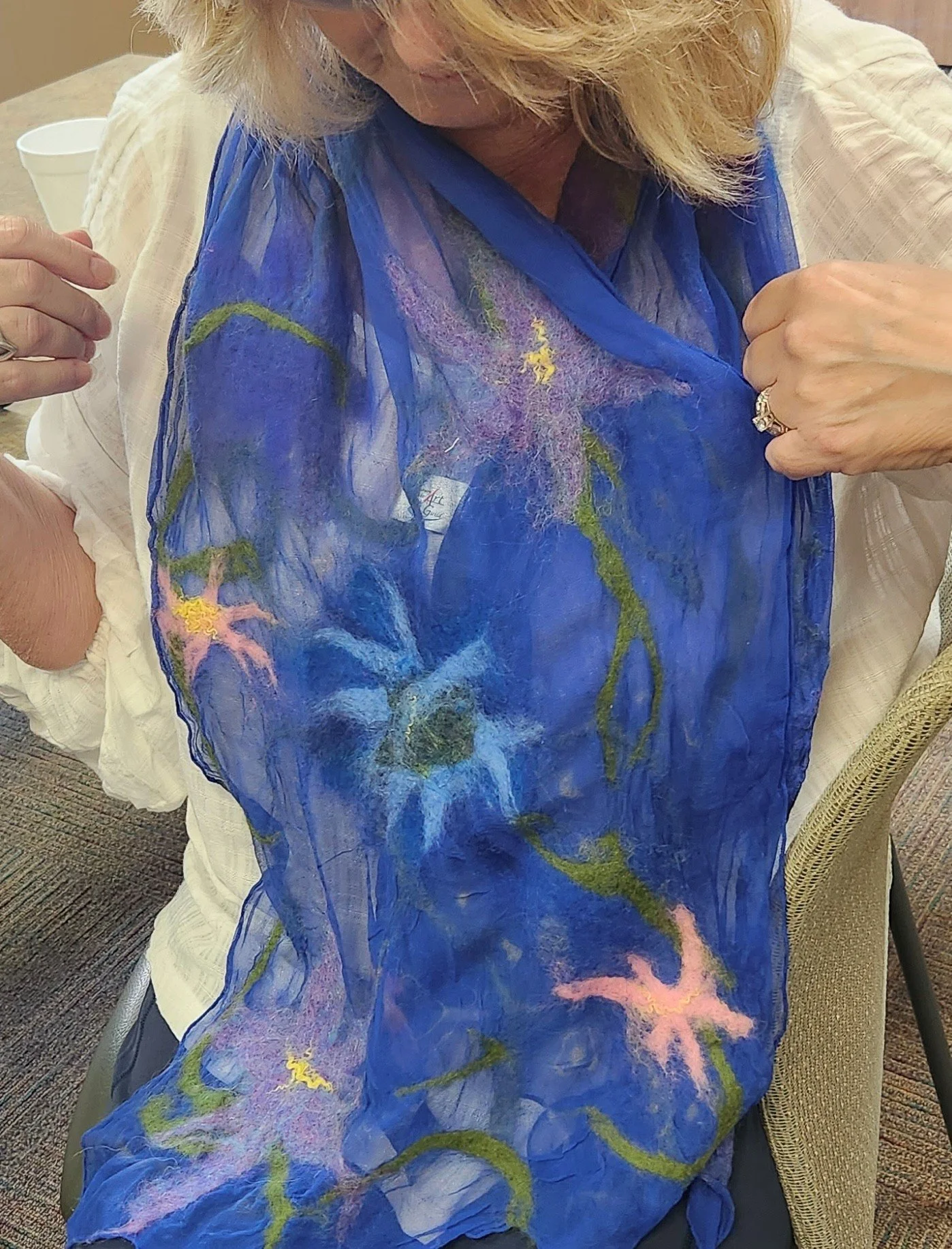 Nuno Felted Scarf with Sondra von Gyllenband and Sally Wilkins