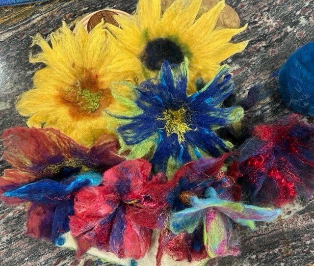 Felted Flower Making with Sondra von Gyllenband 