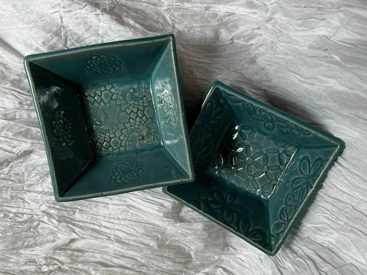 Evening in Pottery - Square Condiment Bowls (All Levels) Ritu Bhasin