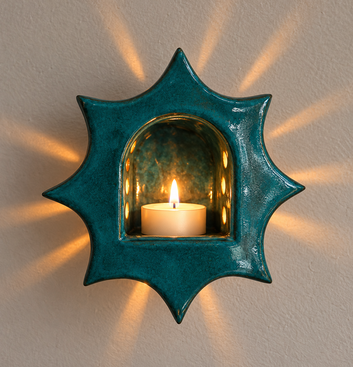 Evening in Pottery - Starburst Candle Sconce (All Levels) Tina Cauller