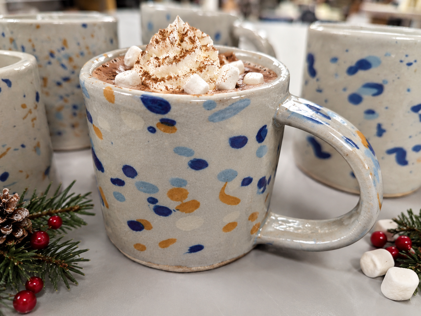 Evening in Pottery - Confetti Cocoa Mug (All Levels) Joe Collis