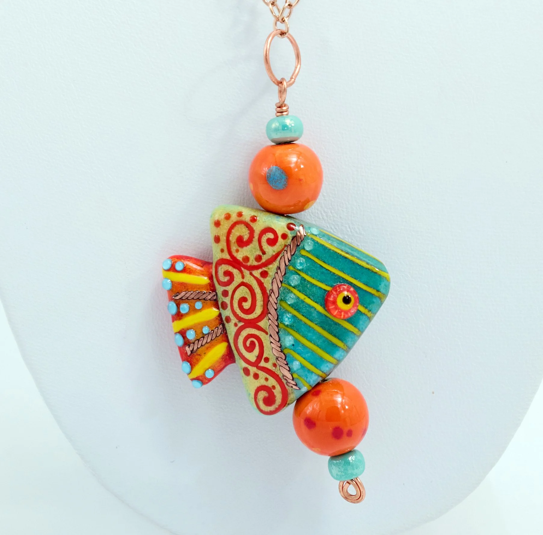 Fish Motif Pendant by Doris Klein