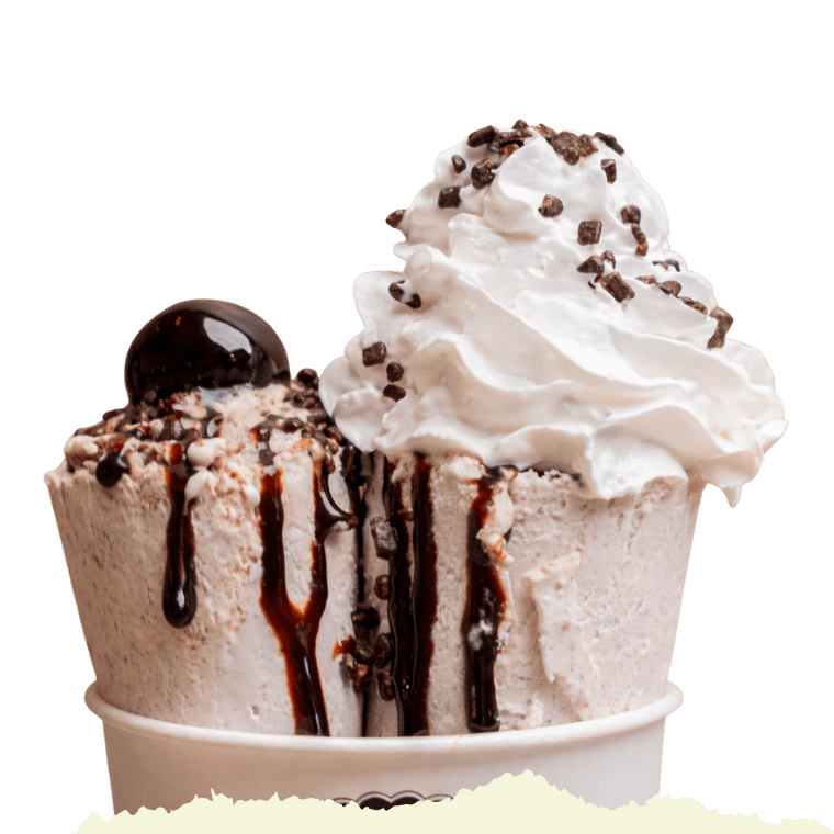 dark cheery ice crem roll dessert in berlin