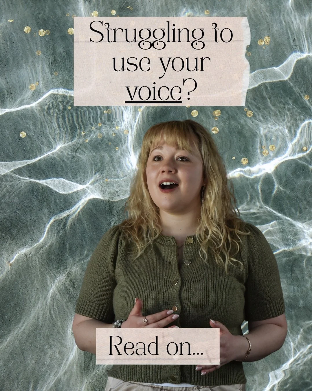 Voice is a tool that I use within Somatic Coaching work.

But it&rsquo;s also something that can be unlocked by Somatic work. 

By beginning to peel back the layers of the onion that is our soma, we can develop a sense of safety and  connection that 