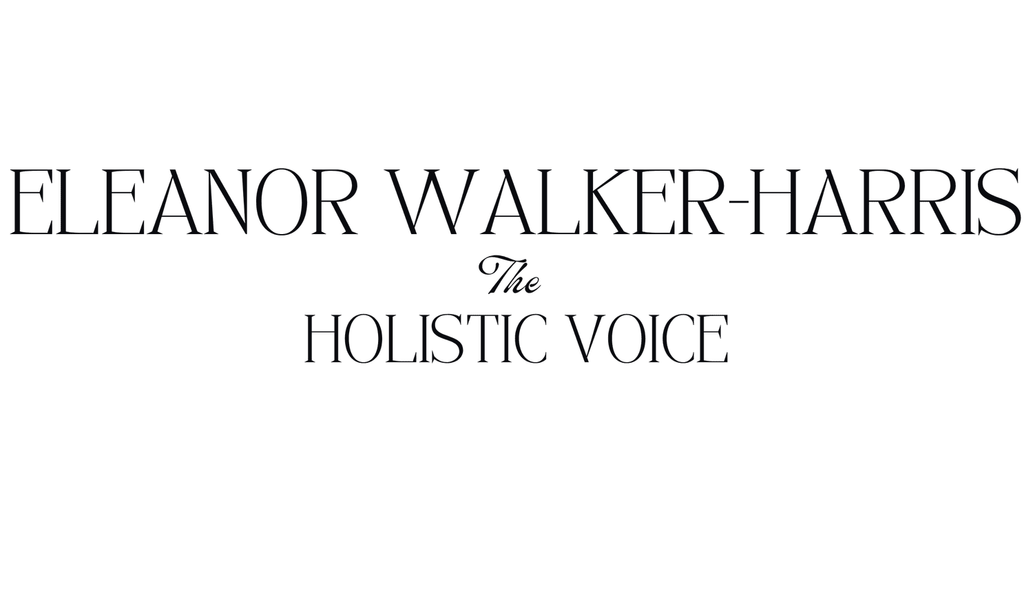 The Holistic Voice