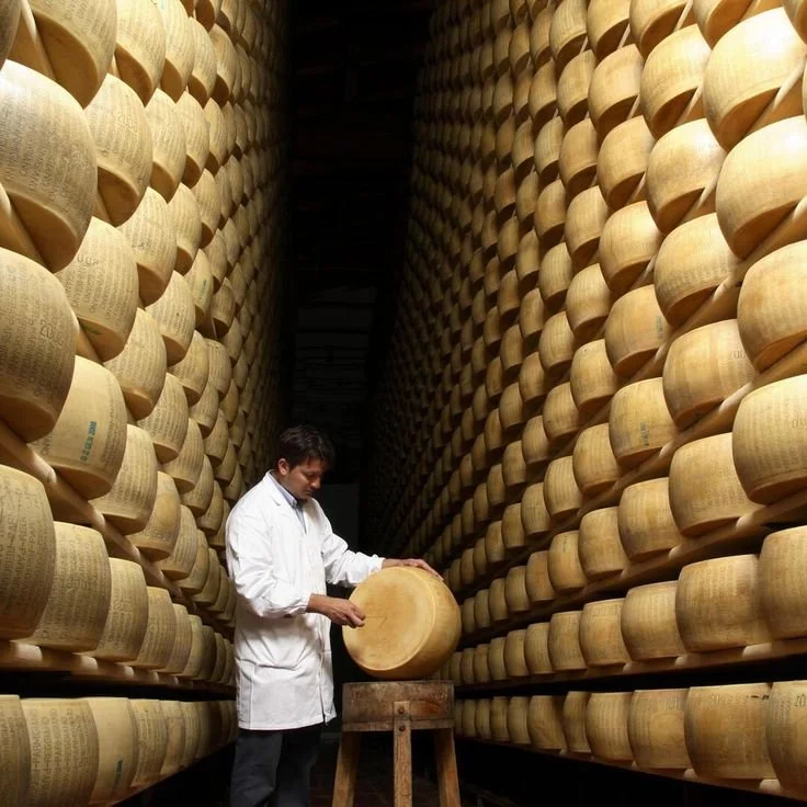 a italian parmesan worker in a parma room