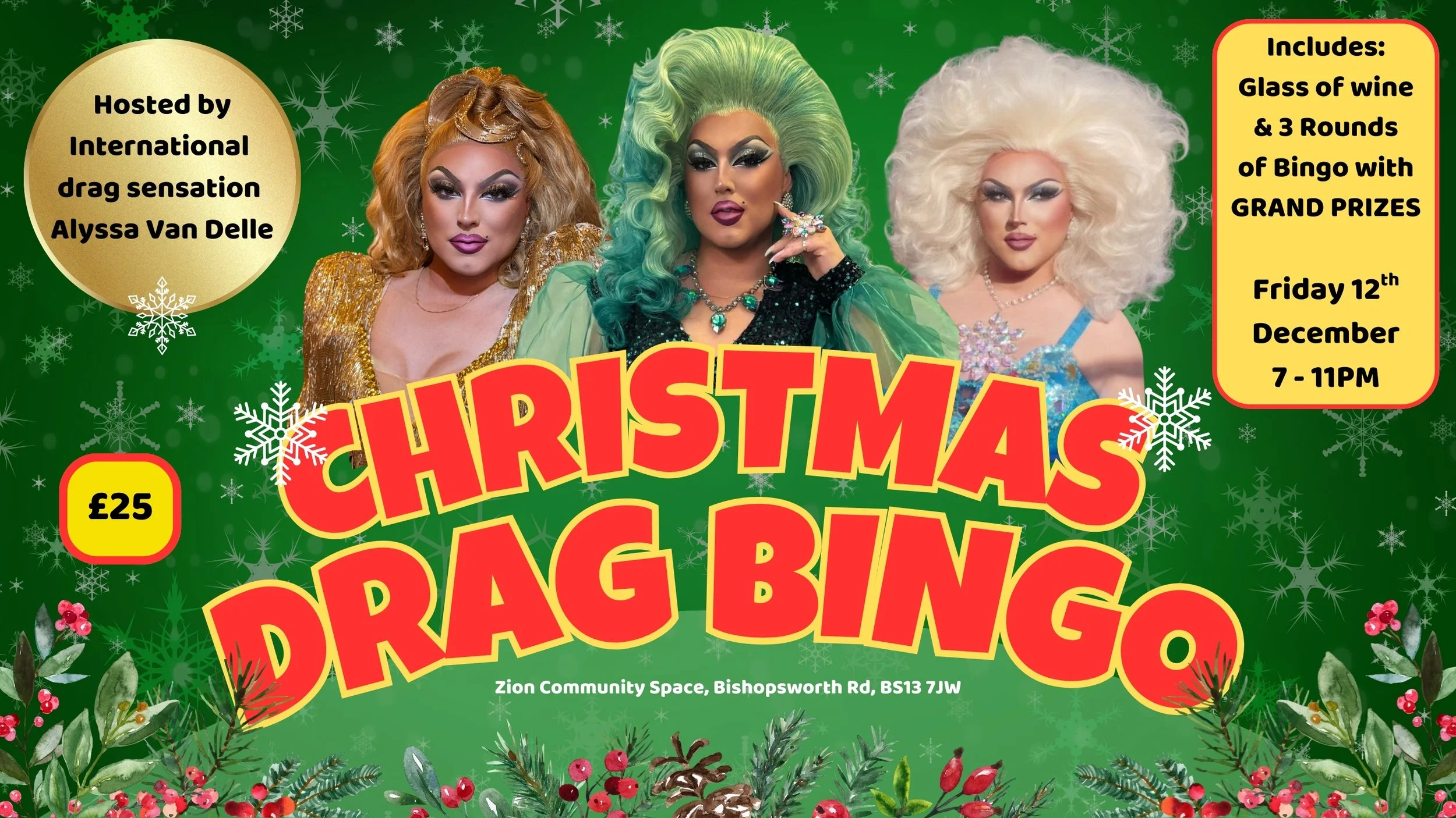 Christmas DRAG BINGO with Alyssa Van Delle