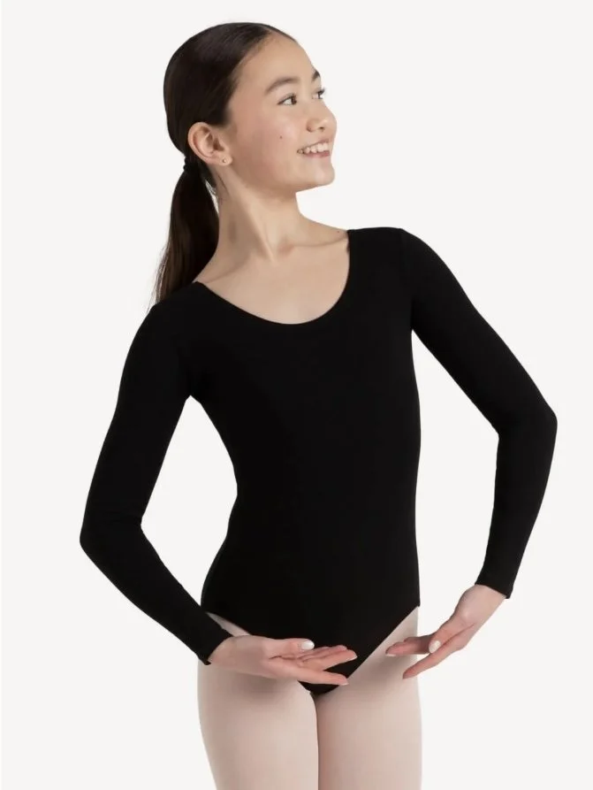 CC450C - BLK Long Sleeve Leo Kids(2).jpg