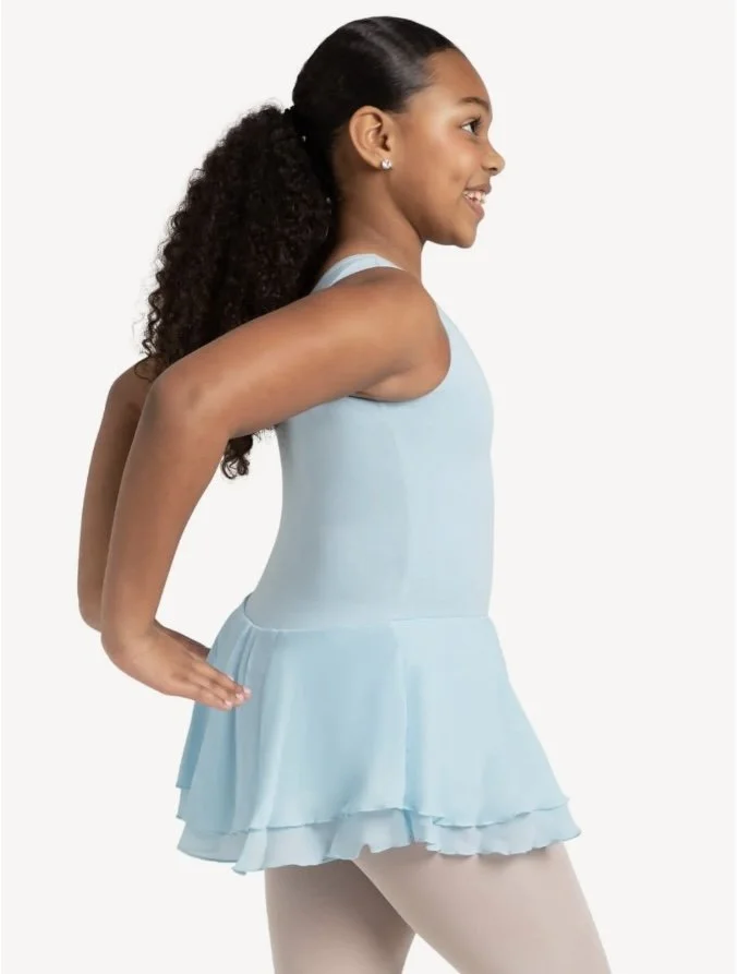 CC877C - Blue Double Layer Skirt Tank Dress Kids(3).jpg